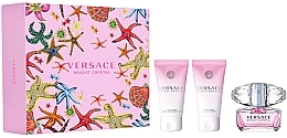 Düfte, Parfümerie und Kosmetik Versace Bright Crystal - Duftset (Eau de Toilette 50ml + Körperlotion 50ml + Duschgel 50ml) 