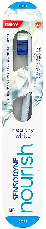 Weiche Zahnbürste blau - Sensodyne Nourish Healthy White Soft Toothbrush — Bild N1