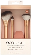 Düfte, Parfümerie und Kosmetik Set - EcoTools Precious Metals Face Blend + Scult Set