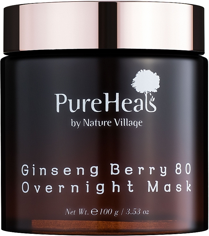 Energetisierende Nachtmaske mit Ginsengbeeren-Extrakt - PureHeal's Ginseng Berry 80 Overnight Mask — Bild N1