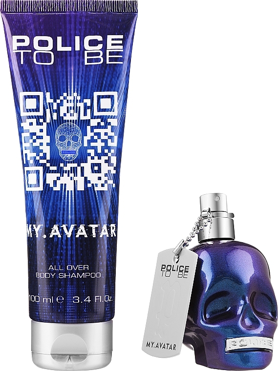 Duftset (Eau de Toilette 40ml + Shampoo 100ml)  - Police To Be My Avatar for Man  — Bild N2