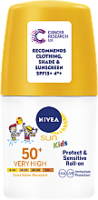 Düfte, Parfümerie und Kosmetik Sonnenschützendes Roll-on für Kinder SPF 50+ - NIVEA Sun Kids Protect & Sensitive Roll-On SPF 50+