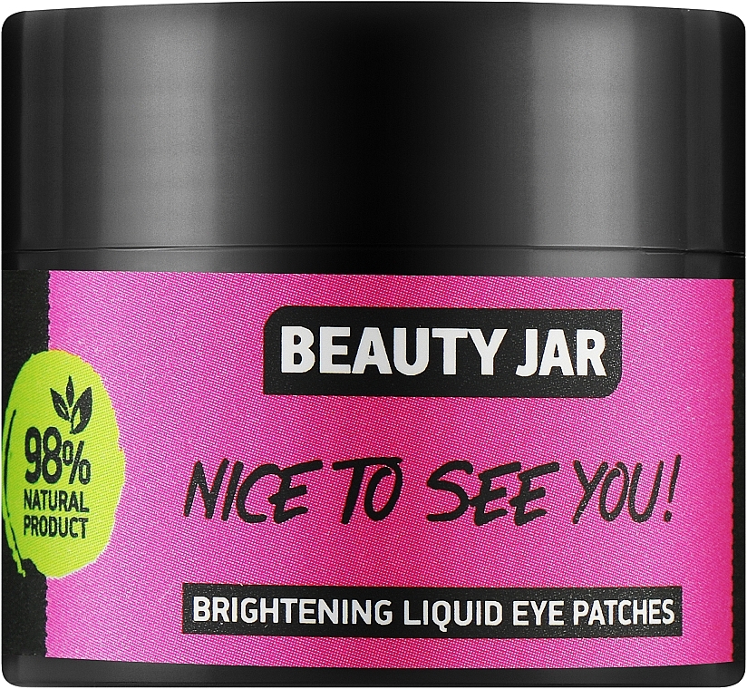 Flüssige Augenpatches - Beauty Jar Nice To See You Brightening Liquid Eye Patches — Bild N1