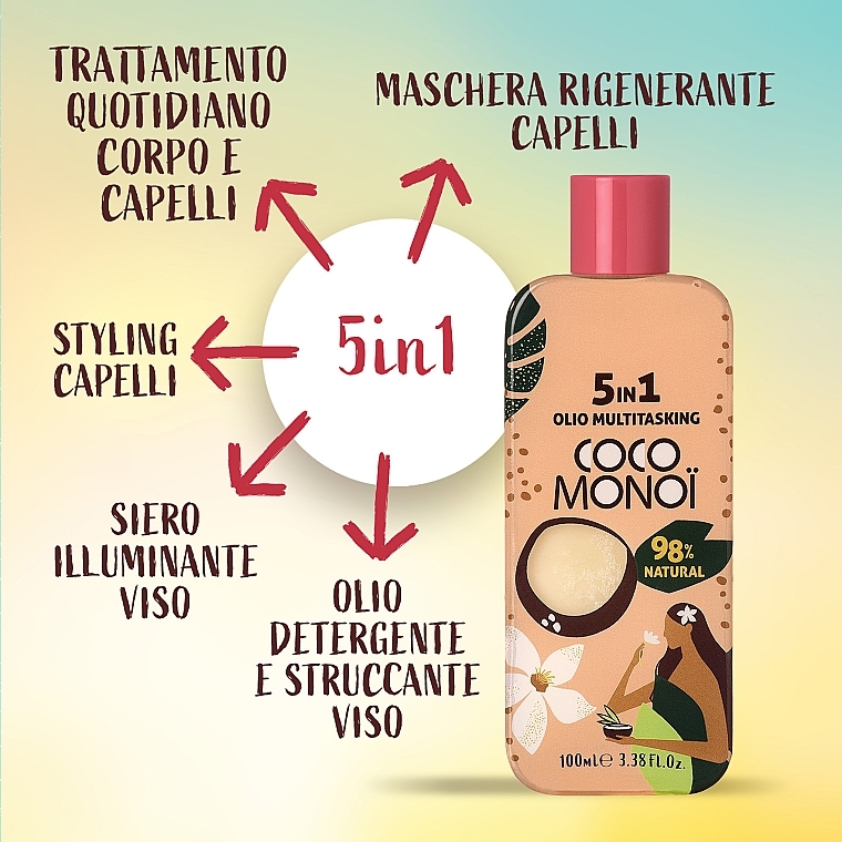 Gesichts-, Körper- und Haaröl - Coco Monoi Oil 5 In 1 — Bild N5