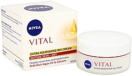 Nährende Gesichtscreme - Nivea Vital Argan & Calcio Extra Nourishing Day Cream — Bild N1