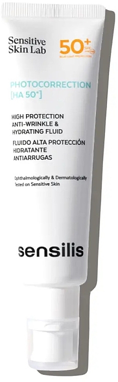 Sonnenschutzfluid für das Gesicht - Sensilis Photocorrection HA 50+ High Protection Anti-Wrinkle & Hydrating Fluid — Bild N1