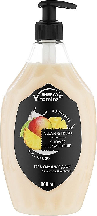 Mango & Ananas Duschgel - Energy of Vitamins Clean&Fresh Shower Gel Smoothie — Bild N1