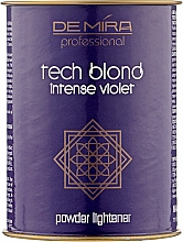 Aufhellende Haarpulver - DeMira Professional Tech Blond Intense Violet — Bild N1