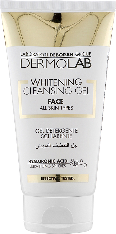 Aufhellendes Gesichtsreinigungsgel mit Hyaluronsäure für alle Hauttypen - Deborah Dermolab Whitening Cleansing Gel — Bild N1