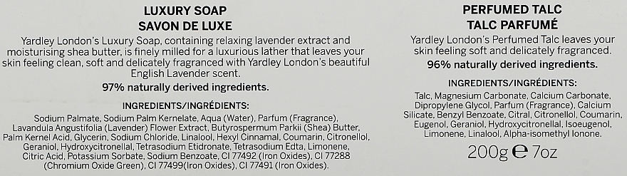 Yardley English Lavender - Duftset (Parfümierter Puder 200g + Seife 100g) — Bild N2