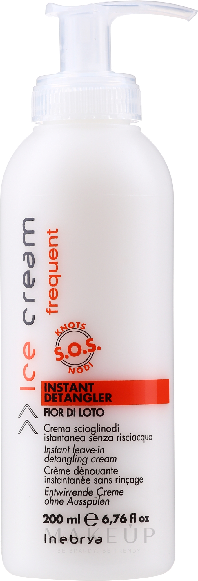 Haarspülung ohne Ausspülen - Inebrya Frequent Ice Cream Instant Detangler — Bild 200 ml