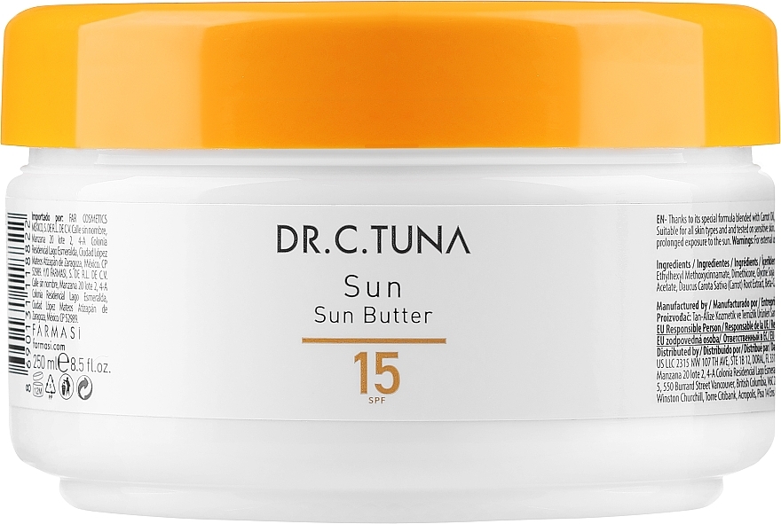 Bräunungsöl - Farmasi Dr. C. Tuna Sun Butter SPF15 — Bild N1