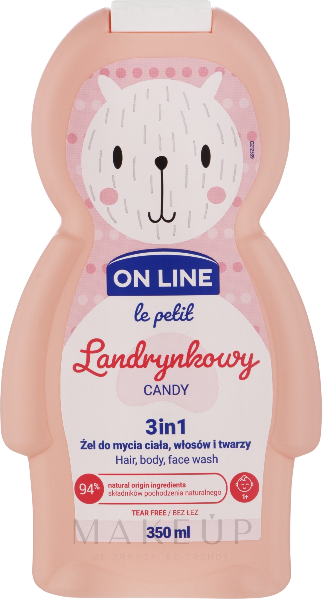 3in1 Duschgel für Körper, Gesicht und Haar mit Bonbonduft - On Line Le Petit Candy 3 In 1 Hair Body Face Wash — Bild 350 ml