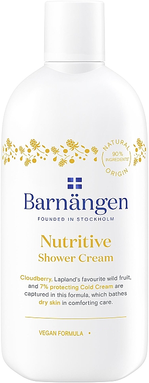 Duschcreme für trockene und sehr trockene Haut mit Moltebeere - Barnangen Nordic Care Nutritive Shower Cream — Bild N1