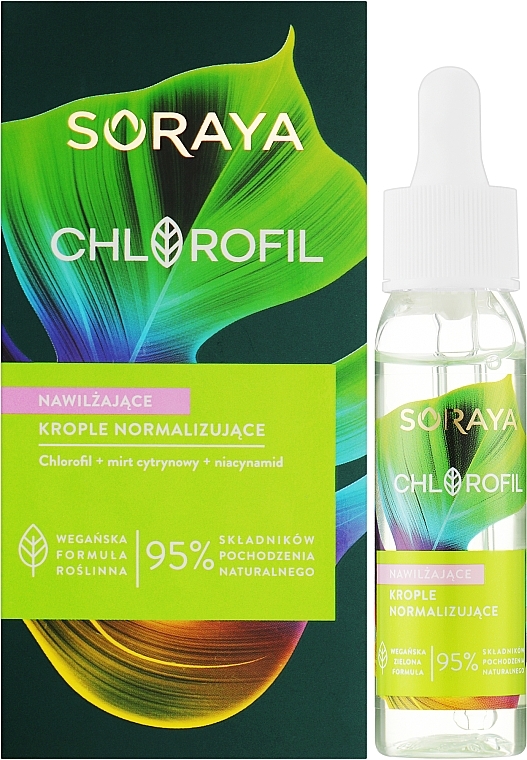 Feuchtigkeitsspendende normalisierende Gesichtstropfen - Soraya Chlorofil Moisturizing Normalizing Drops — Bild N2