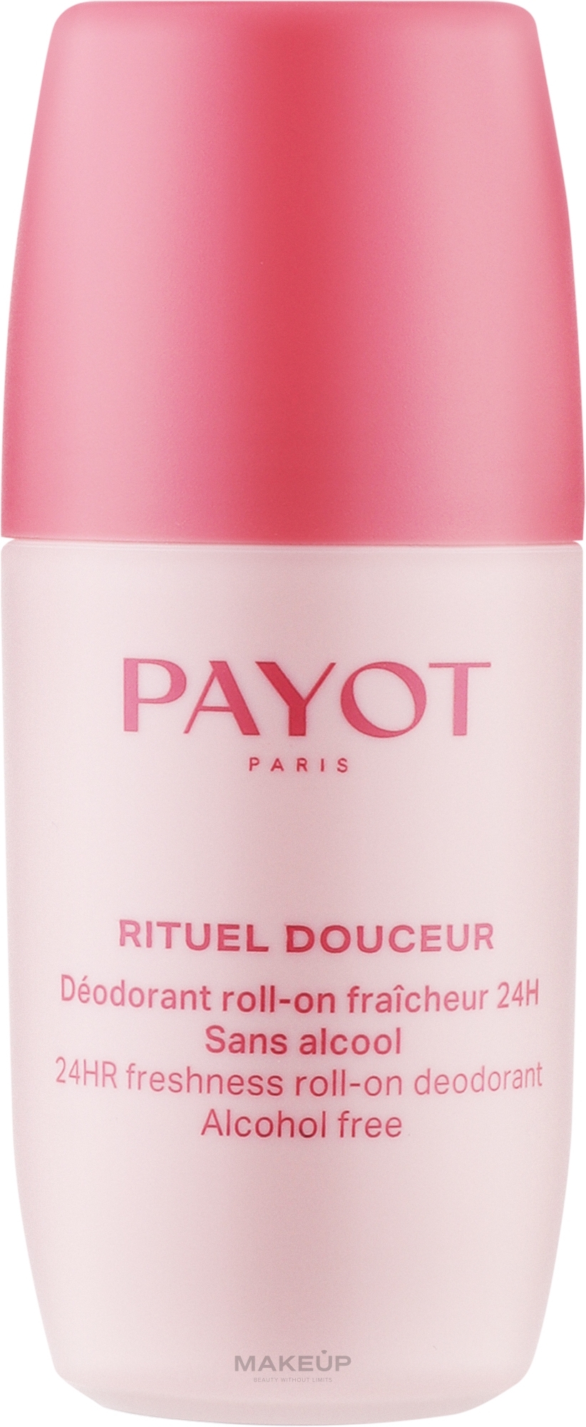 Roll-on-Deodorant - Payot 24HR Freshness Roll-On Deodorant Alcohol Free — Bild 75 ml