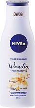 Pflegende Körperlotion mit Vanille & Mandelöl für normale bis trockene Haut - NIVEA Balm With Vanilla & Almond Oil — Bild N1