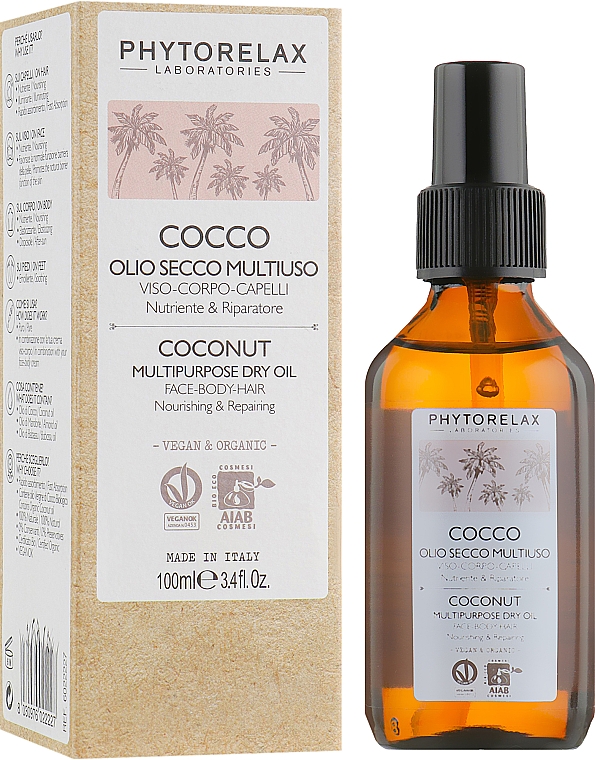 Körper- und Haaröl - Phytorelax Laboratories Coconut Multipurpose Dry Oil — Bild N1