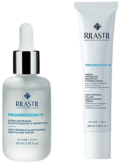 Set - Rilastil Progression(+) Rutina Well-Aging E Iluminadora (serum/30ml + cream/40ml) — Bild N3