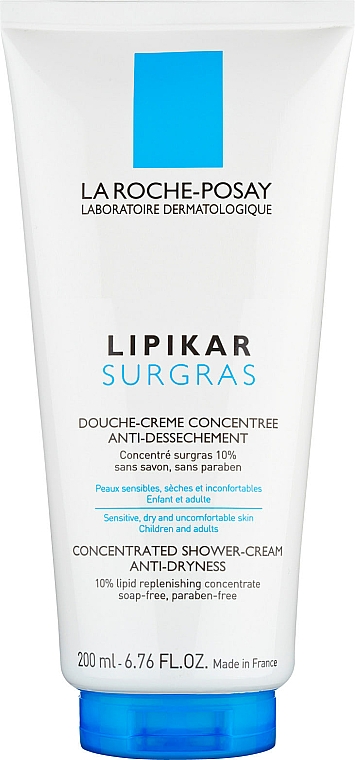 Konzentrierte Duschcreme für empfindliche und trockene Haut - La Roche-Posay Lipikar Surgras Concentrated Shower-Cream — Bild N1