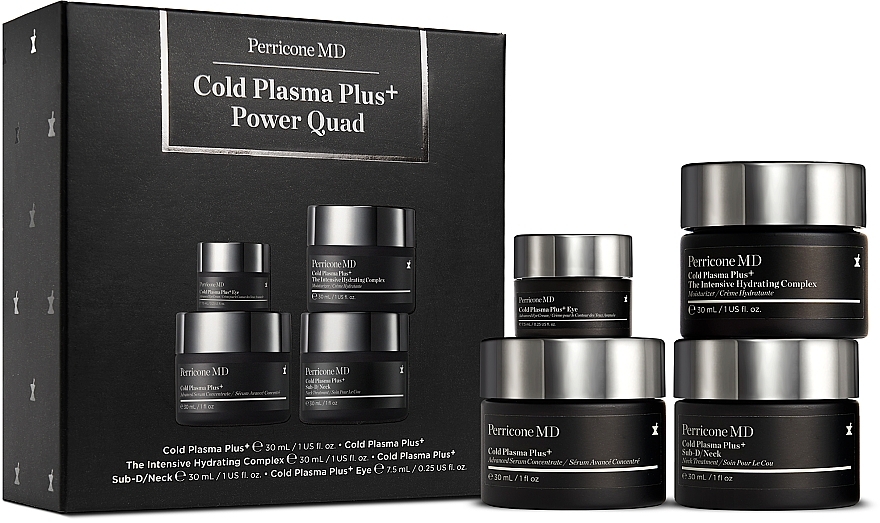 Set - Perricone MD Cold Plasma Plus + Power Quad (f/conc/30ml + f/cr/30ml + f/ser/30ml + eye/cr/7.5ml) — Bild N1