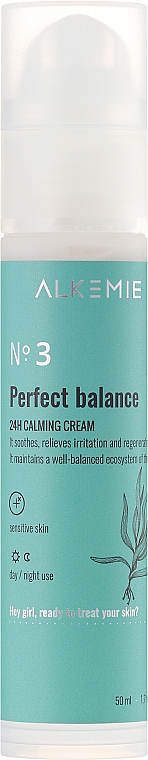 Beruhigende und regenerierende Gesichtscreme gegen Reizungen - Alkmie Perfect Balance 24H Calming Cream — Bild N3