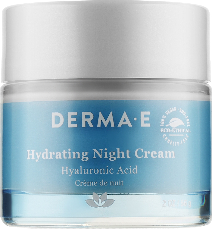 Feuchtigkeitsspendende Nachtcreme mit Hyaluronsäure - Derma E Hydrating Night Cream — Bild N4