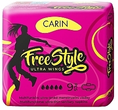 Damenbinden 9 St. - Carin Free Style Ultra Wings — Bild N1