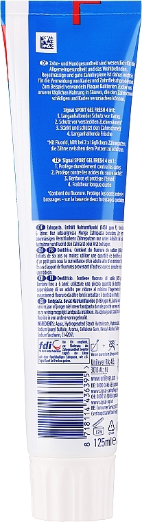 Zahnpasta - Signal Sport Gel Frische — Bild N3