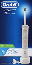 Elektrische Zahnbürste weiß - Oral-B Braun Vitality 100 Cross Action White — Bild N1
