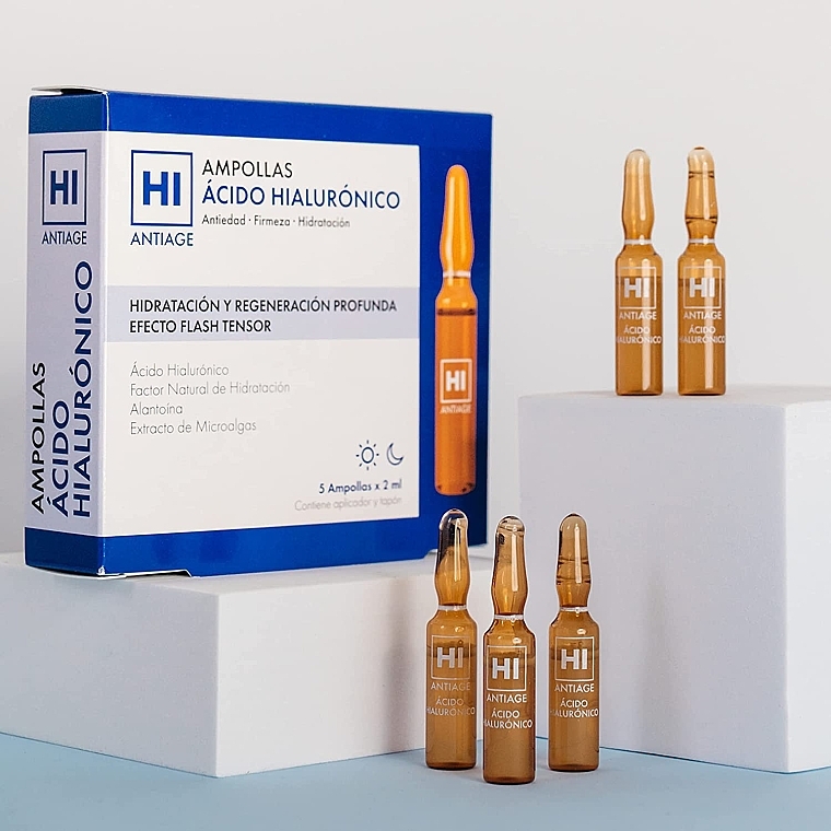 Gesichtsampullen - Avance Cosmetic Hi Antiage Hyaluronic Acid Ampoules 3 Flash Effects — Bild N2