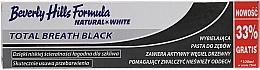 Düfte, Parfümerie und Kosmetik Aufhellende Zahnpasta mit Aktivkohle Total Breath Black - Beverly Hills Formula Natural White Total Breath Black