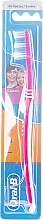 Zahnbürste mittel 1 2 3 Classic rosa-weiß - Oral-B 1 2 3 Classic 40 Medium — Bild N1