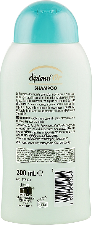 Haarshampoo mit natürlicher Tonerde und Zitrone - Splend'Or Hair Shampoo — Bild N2