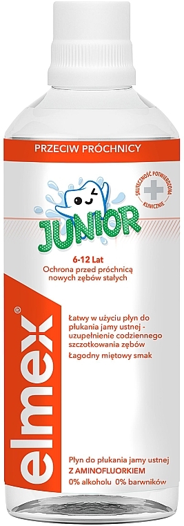Mundspülung mit Aminfluorid für Kinder - Elmex Junior Mouthwash — Bild N1