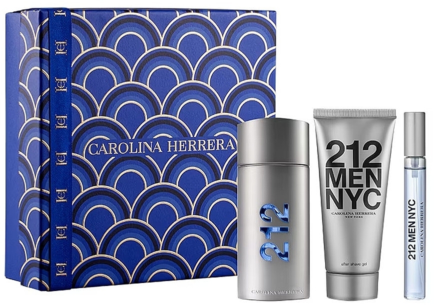 Carolina Herrera 212 Men NYC  - Duftset (Eau de Toilette 100ml + Eau de Toilette Mini 10ml + After Shave Gel 100ml) — Bild N1