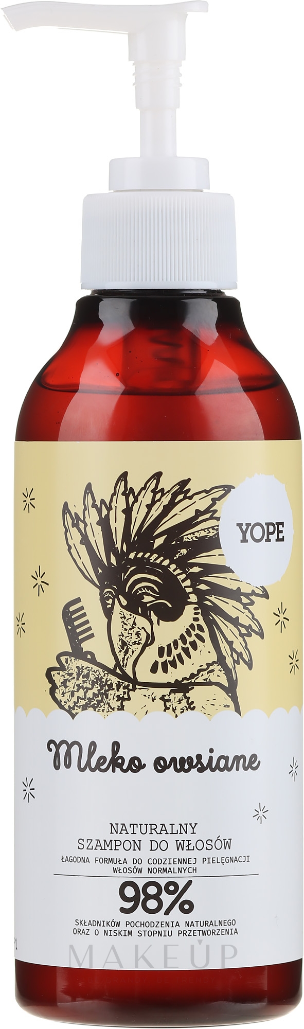 Natürliches Shampoo für normales Haar mit Hafermilch - Yope — Bild 300 ml