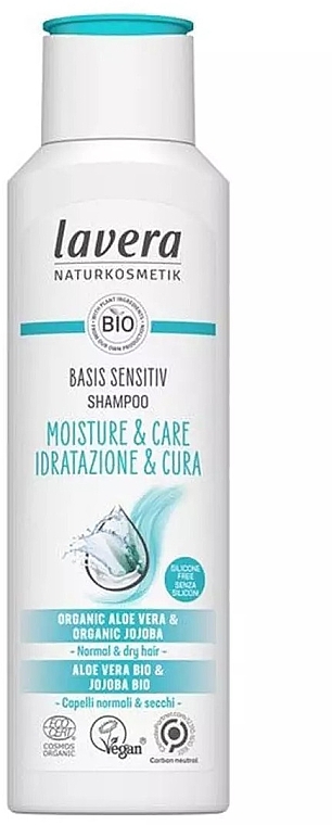 Haarshampoo - Lavera Basis Sensitiv Shampoo Moisture & Care — Bild N1