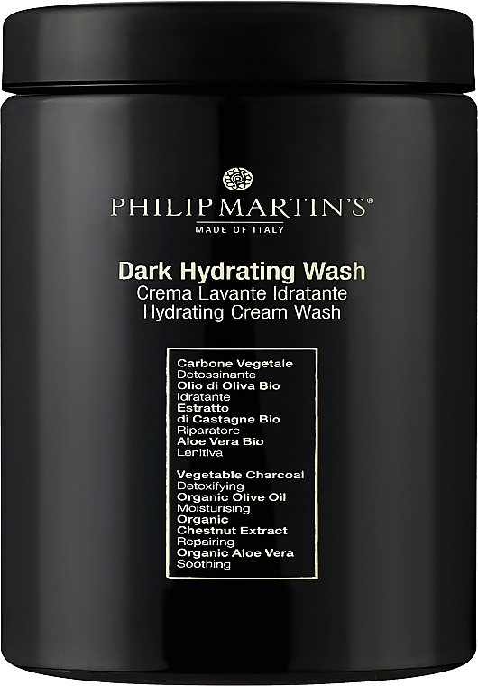 Feuchtigkeitsspendendes Kopfhaut- und Bartshampoo - Philip Martin's Dark Hydrating Wash Cream — Bild N1