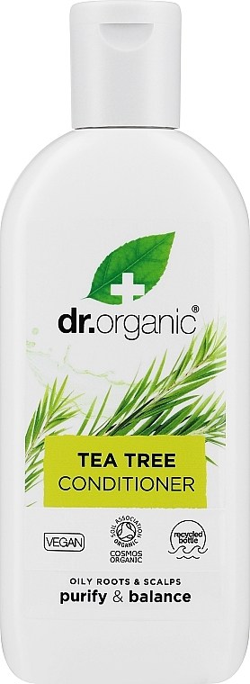 Revitalisierende und feuchtigkeitsspendende Haarspülung mit Teebaumextrakt - Dr. Organic Tea Tree Conditioner — Bild N1