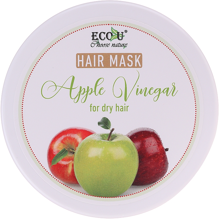 Haarmakse mit Apfelessig für trockenes Haar - ECO U Apple Vinegar Hair Mask For Dry Hair