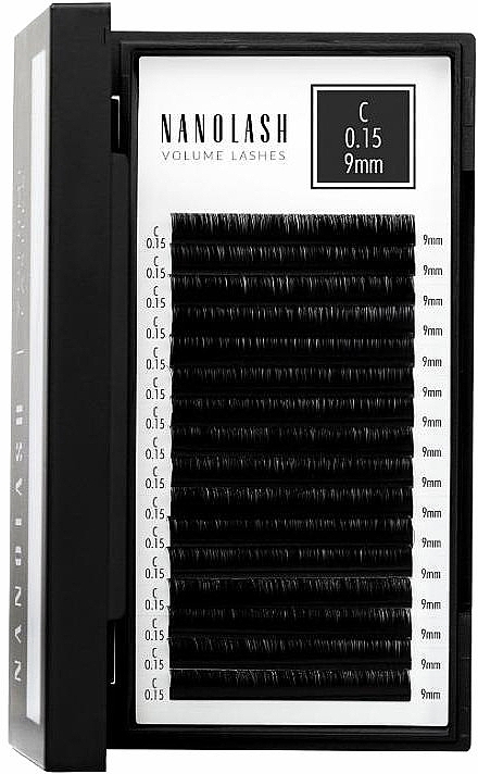 Falsche Wimpern C 0.15 (9 mm) - Nanolash Volume Lashes — Bild N2