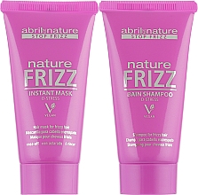 Haarpflegeset Stop Frizz - Abril et Nature Nature Frizz (Haarshampoo 30ml + Haarmaske 30ml) — Bild N2