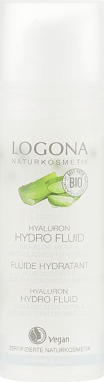 Bio-Gesichtsfluid mit Hyaluronsäure und Aloe - Logona Hyaluron Hydro Fluid — Bild N2