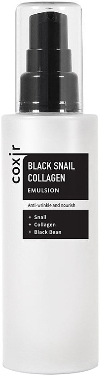 Nährende Anti-Falten Gesichtsemulsion mit Kollagen und Schneckenextrakt - Coxir Black Snail Collagen Emulsion — Bild N1
