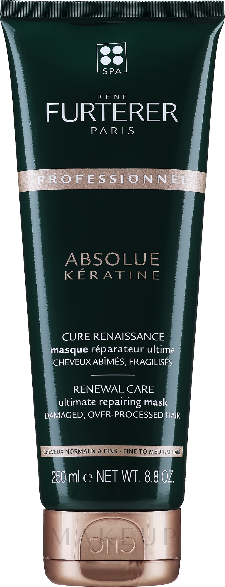 Regenerierende Maske für geschädigtes und überbehandeltes Haar - Rene Furterer Absolue Keratine Renewal Care Mask Fine Hair — Bild 250 ml