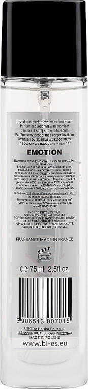 Bi-Es Emotion - Parfümiertes Körperspray — Bild N2