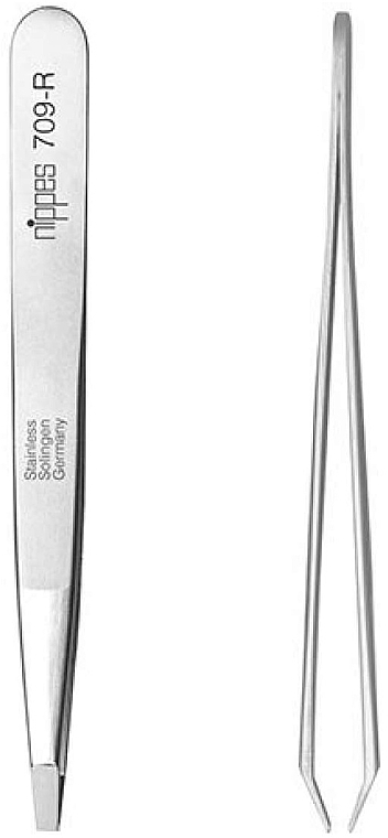 Augenbrauenpinzette 9,5 cm - Nippes Solingen Tweezer 709R  — Bild N1