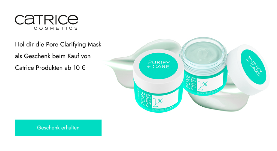 Beim Kauf von Catrice Produkten ab 10 € erhältst du die Pore Clarifying Mask geschenkt