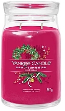 Duftkerze im Glas Sparkling Winterberry Zwei Dochte - Yankee Candle Singnature — Bild N1